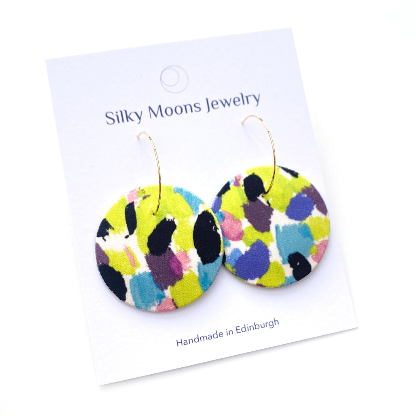 Hoop & Moon Dangle Earrings