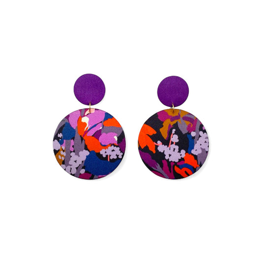 Supermoon Dangle Large Stud Earrings