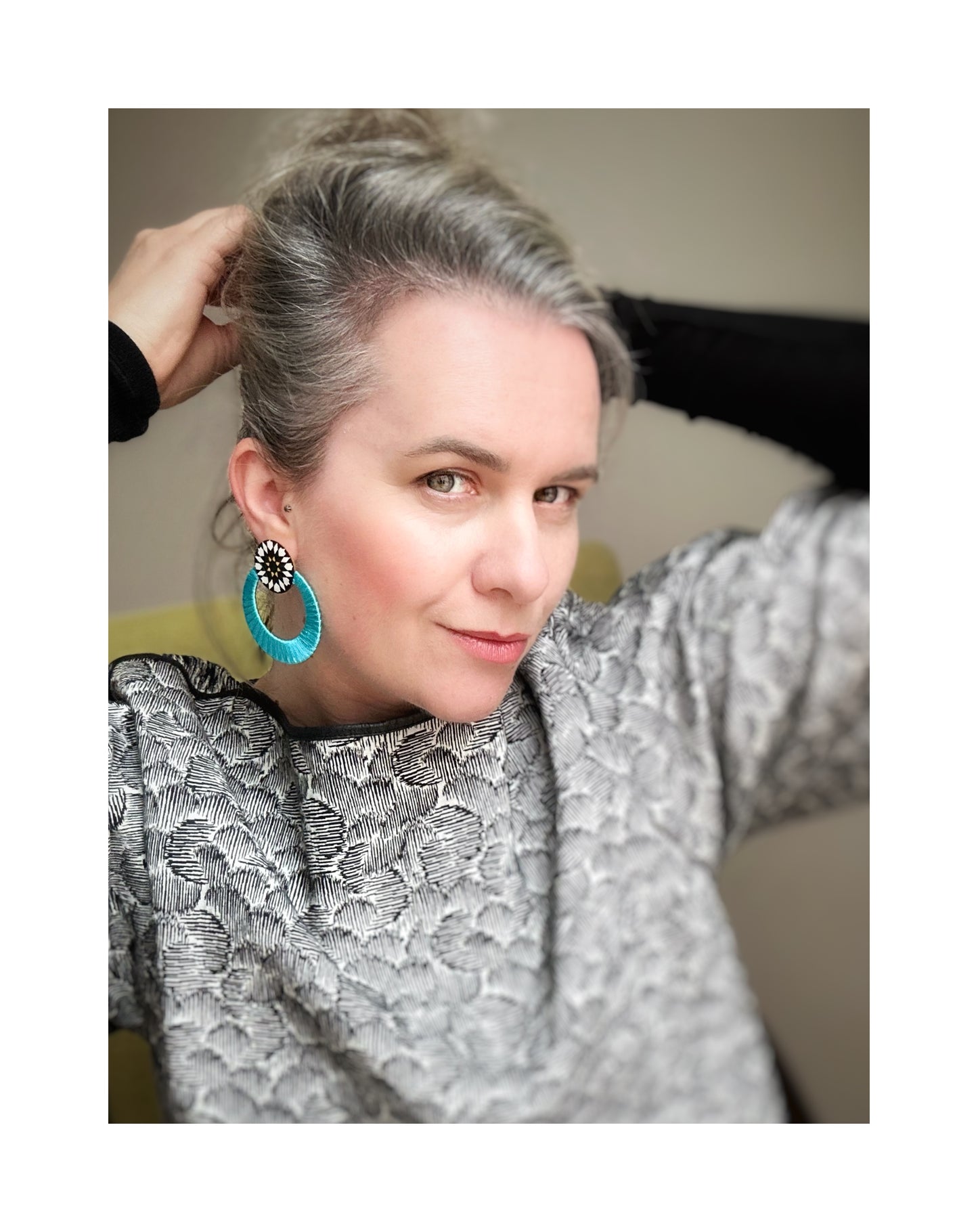 New Moon Stud Earrings