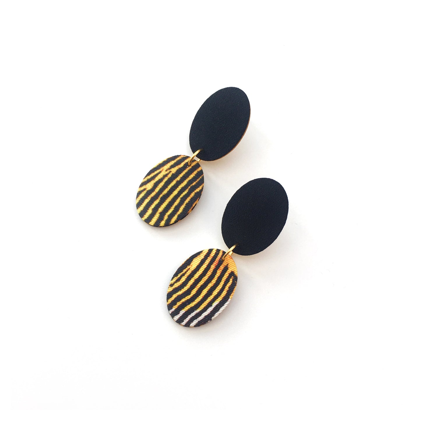 Ellipse Drops Stud Earrings