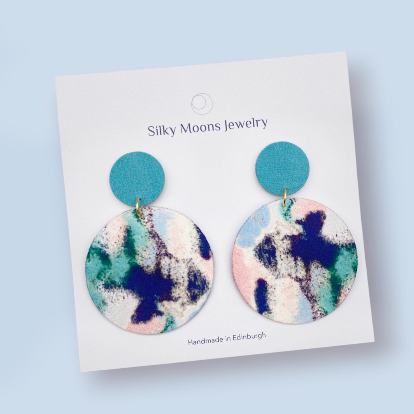 Supermoon Dangle Large Stud Earrings