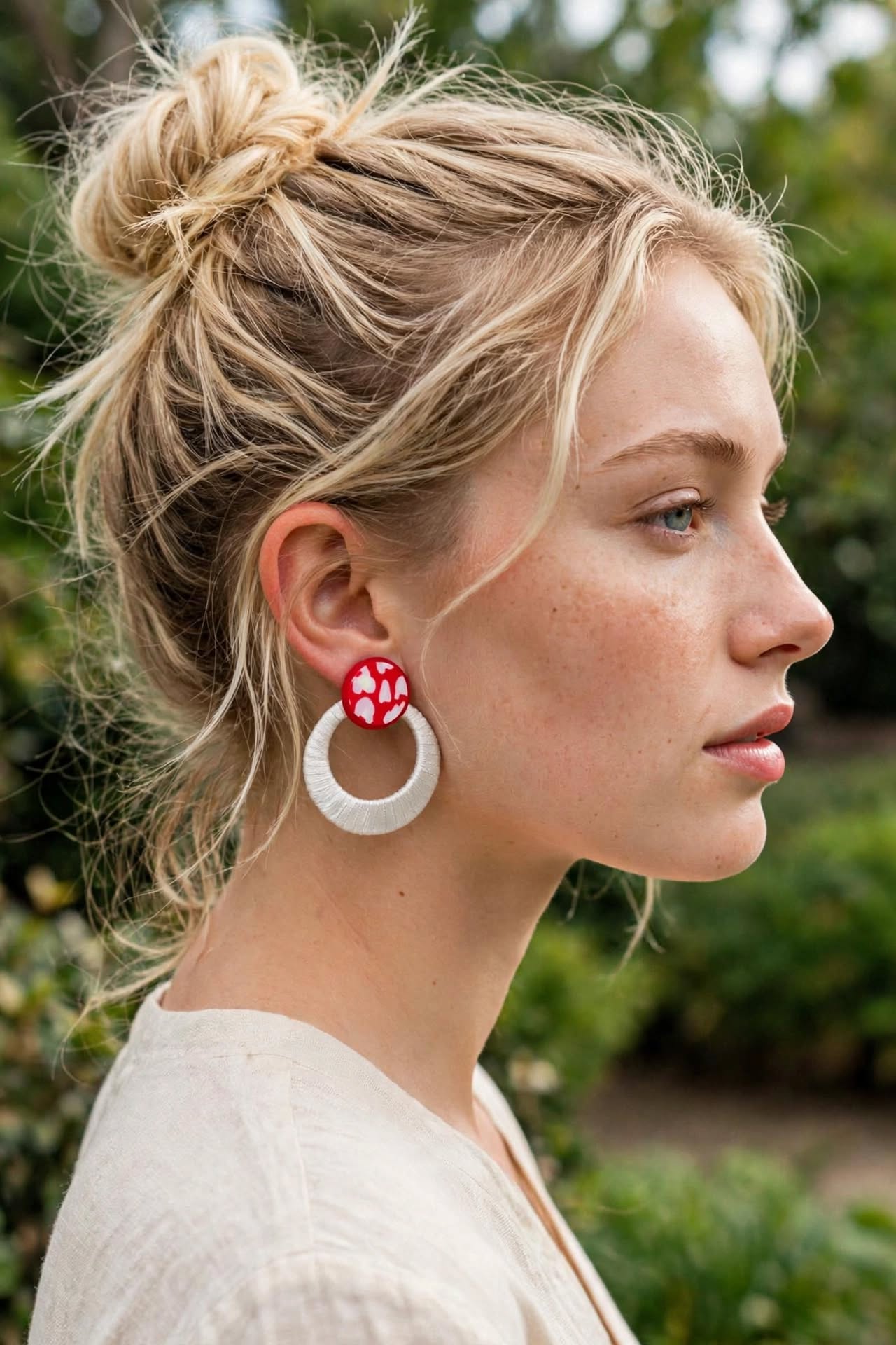 New Moon Stud Earrings