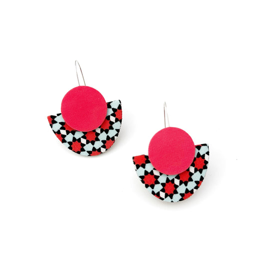 Silky Luna Dangle Hook Earrings