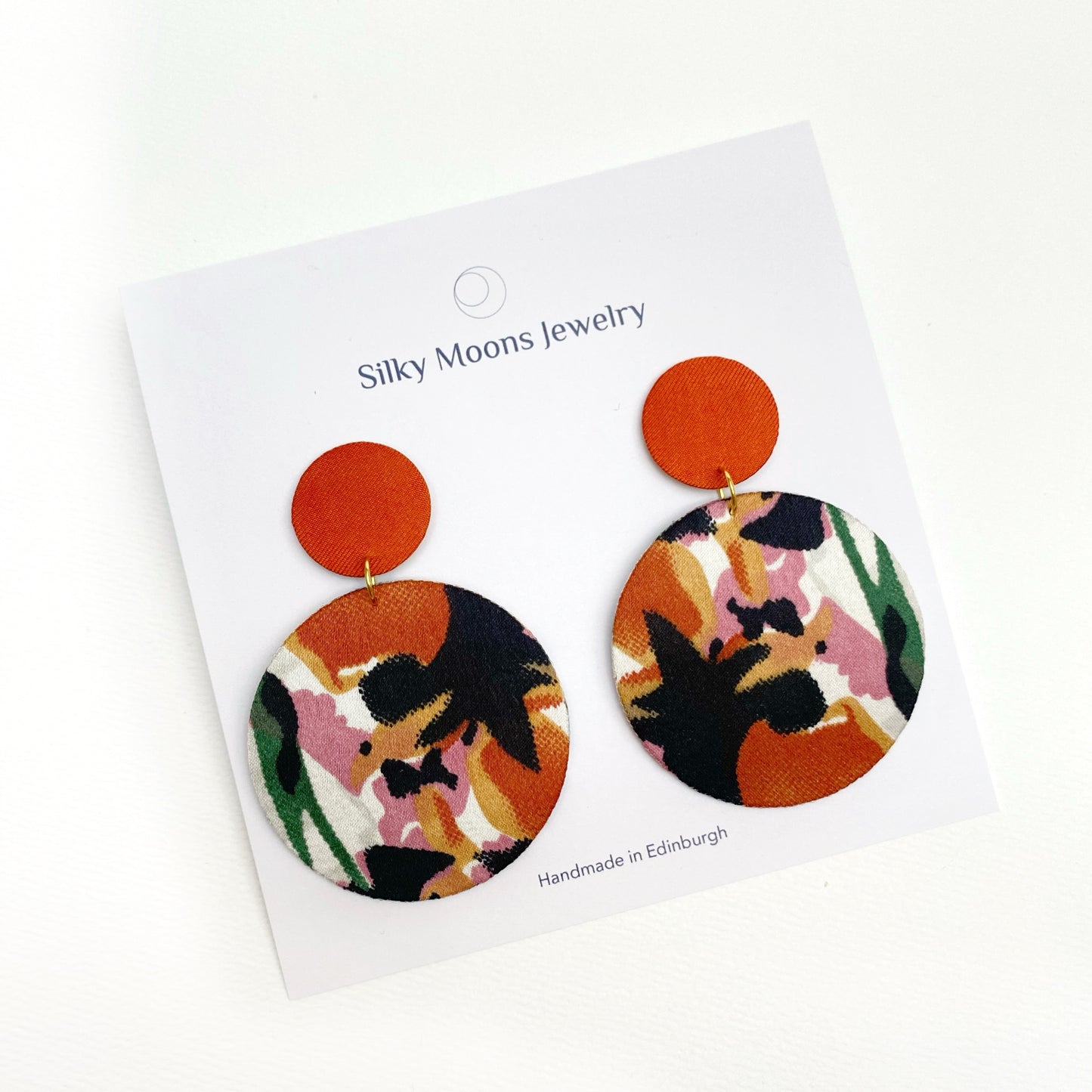 Supermoon Dangle Large Stud Earrings