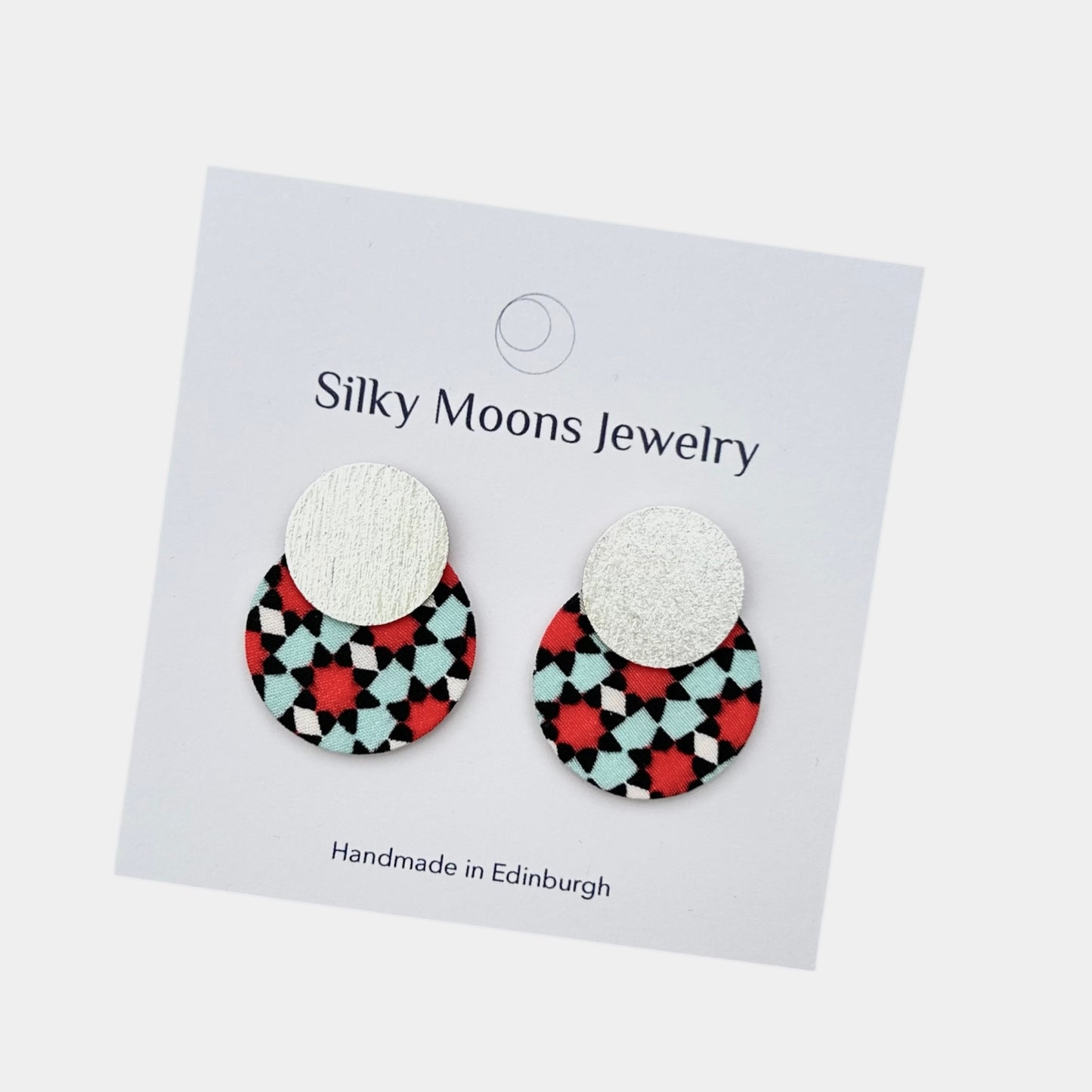 Two Moon Small Stud Earrings