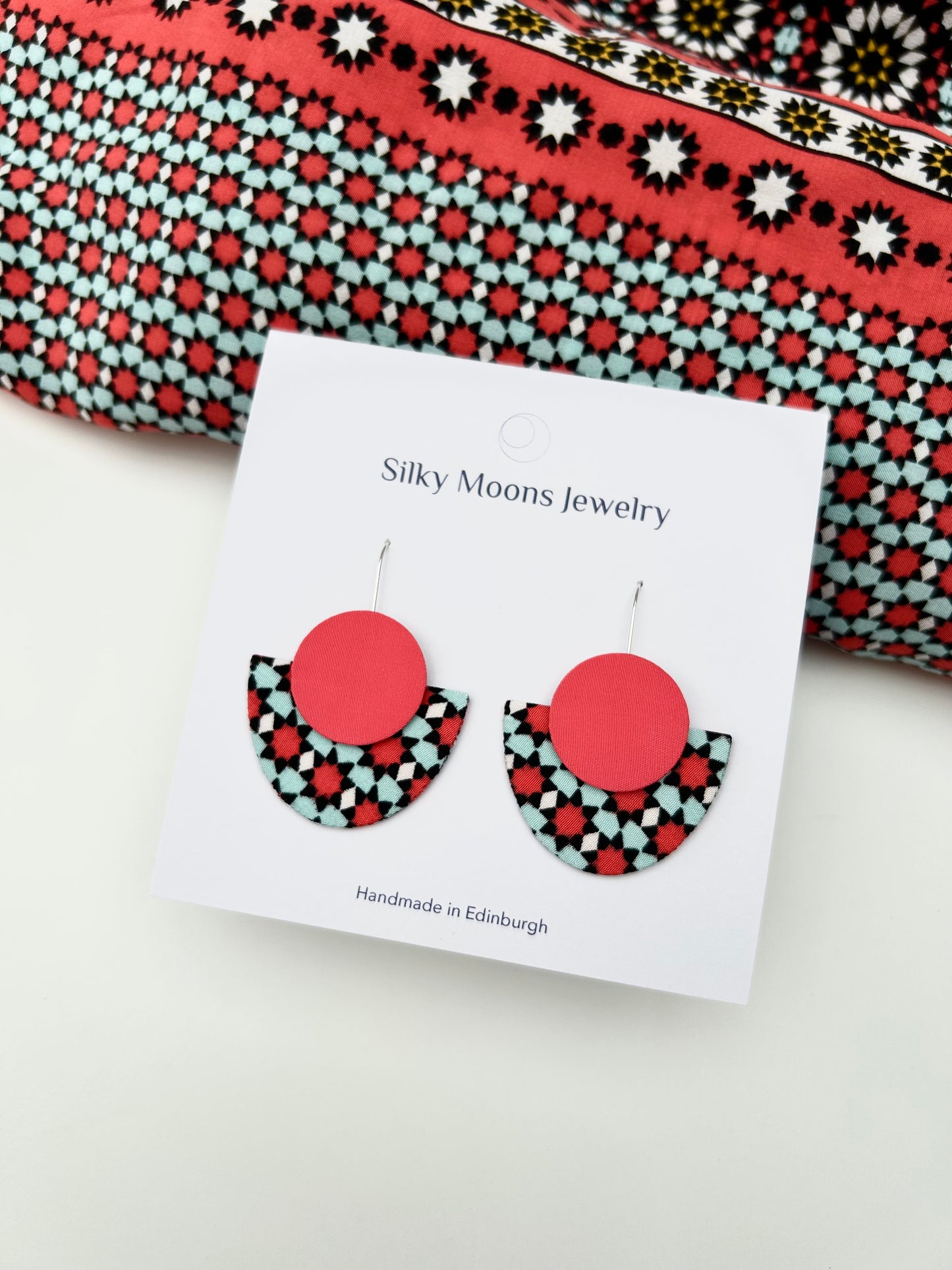 Silky Luna Dangle Hook Earrings
