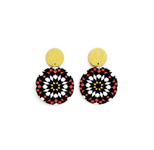 Supermoon Dangle Small Stud Earrings