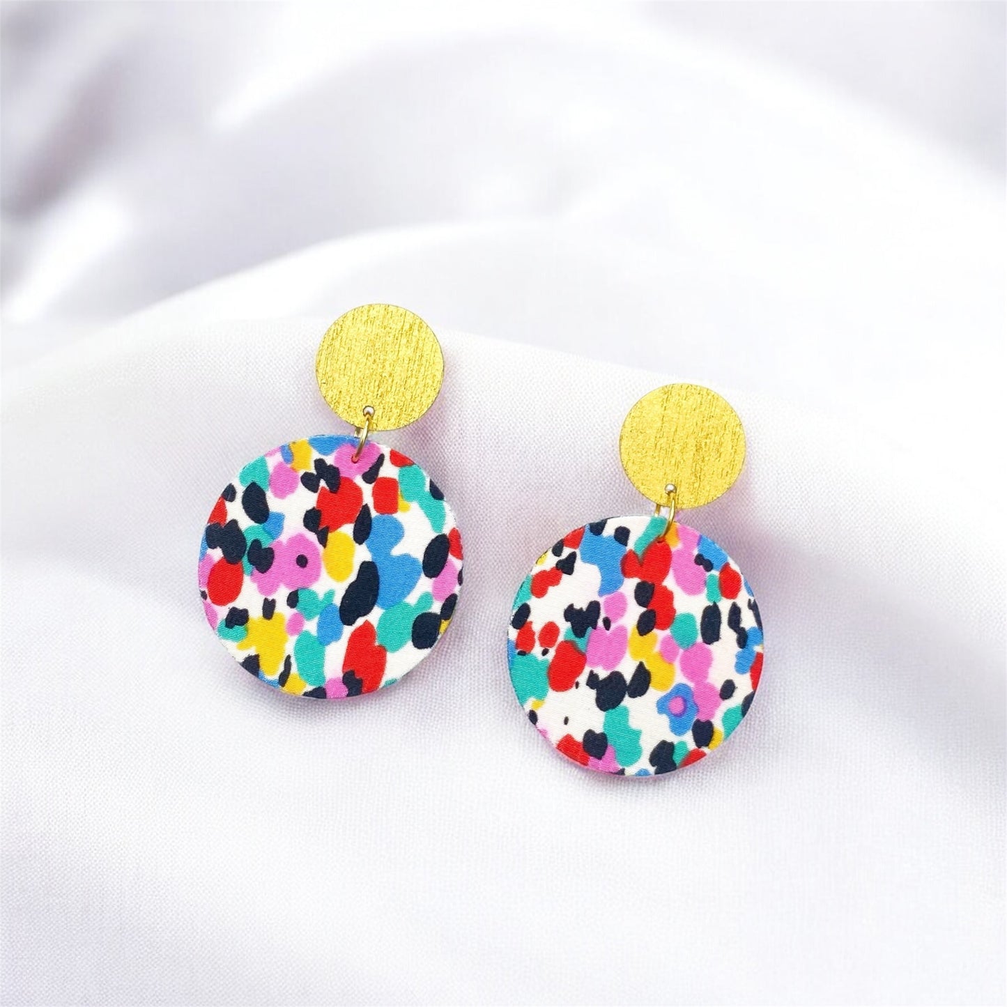 Supermoon Dangle Small Stud Earrings