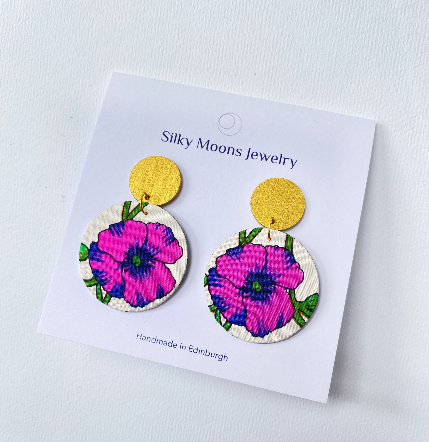 Supermoon Dangle Small Stud Earrings