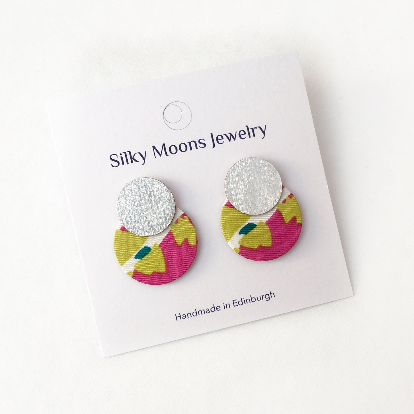 Two Moon Small Stud Earrings