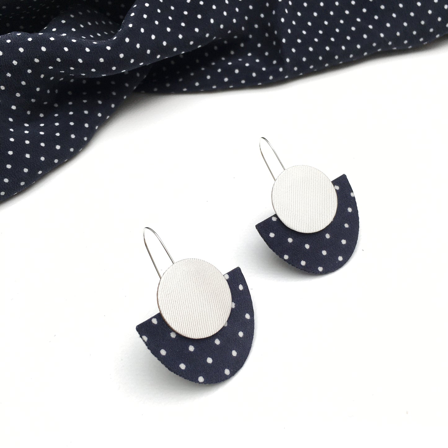 Silky Luna Dangle Hook Earrings