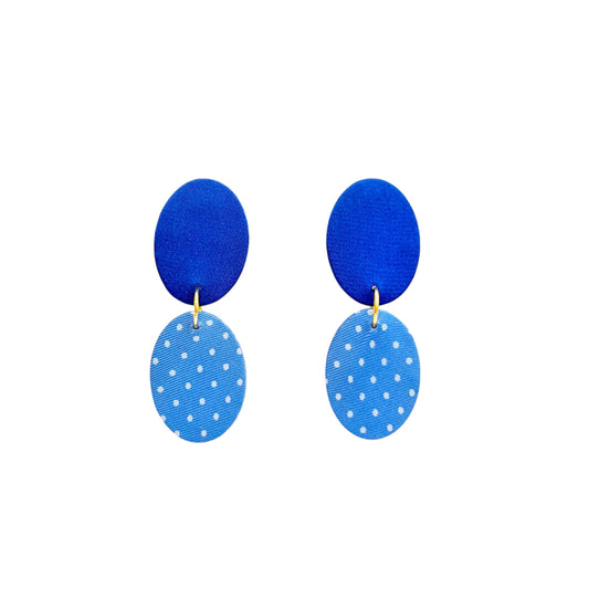 Ellipse Drops Stud Earrings