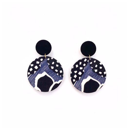 Supermoon Dangle Large Stud Earrings