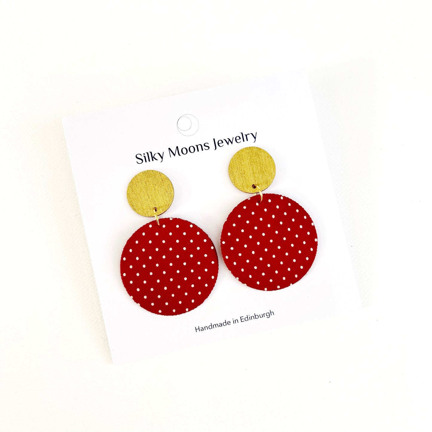 Supermoon Dangle Small Stud Earrings