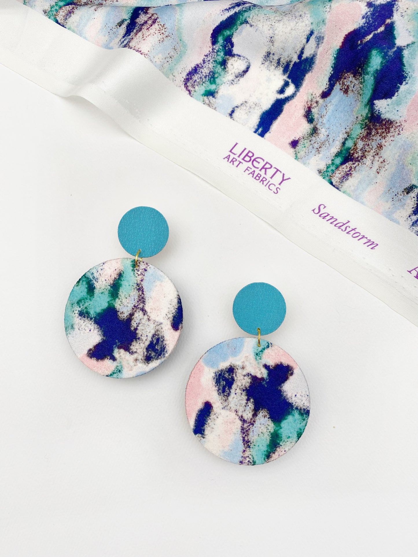 Supermoon Dangle Large Stud Earrings