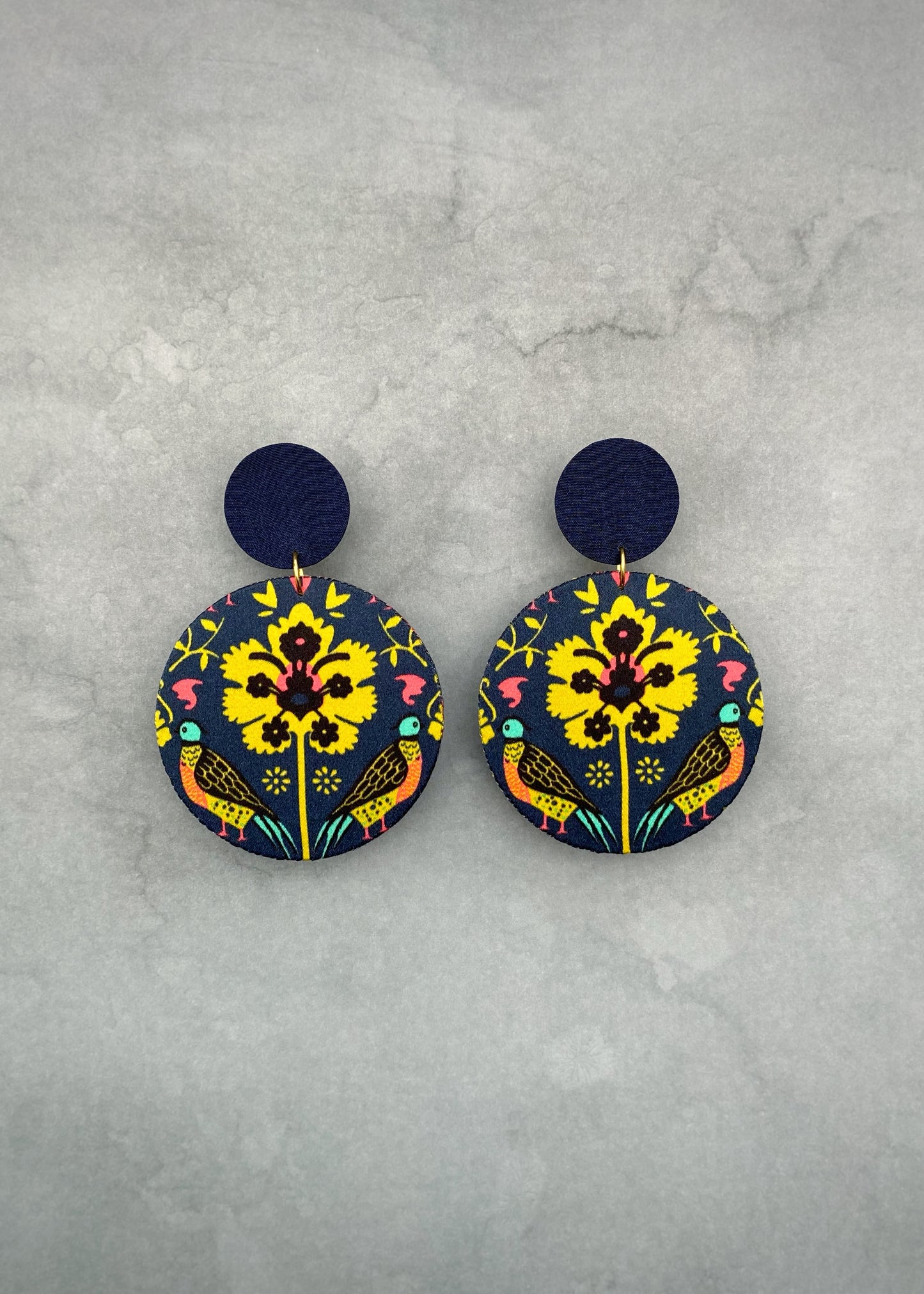 Supermoon Dangle Large Stud Earrings