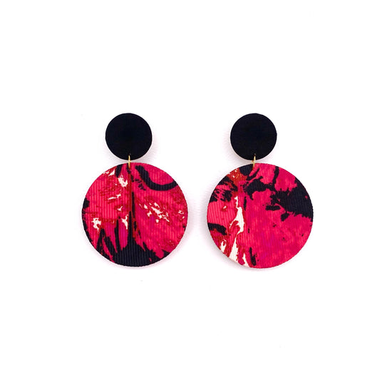 Supermoon Dangle Large Stud Earrings