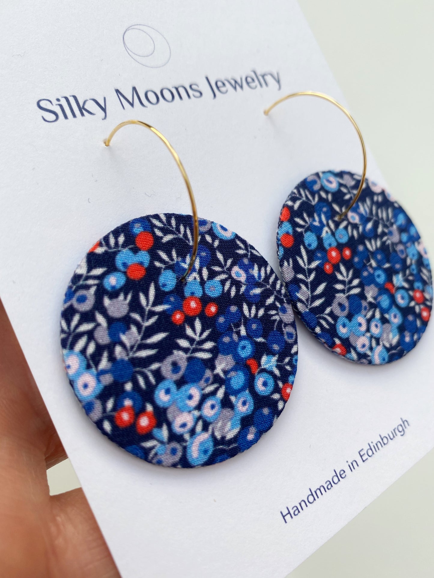 Hoop & Moon Dangle Earrings