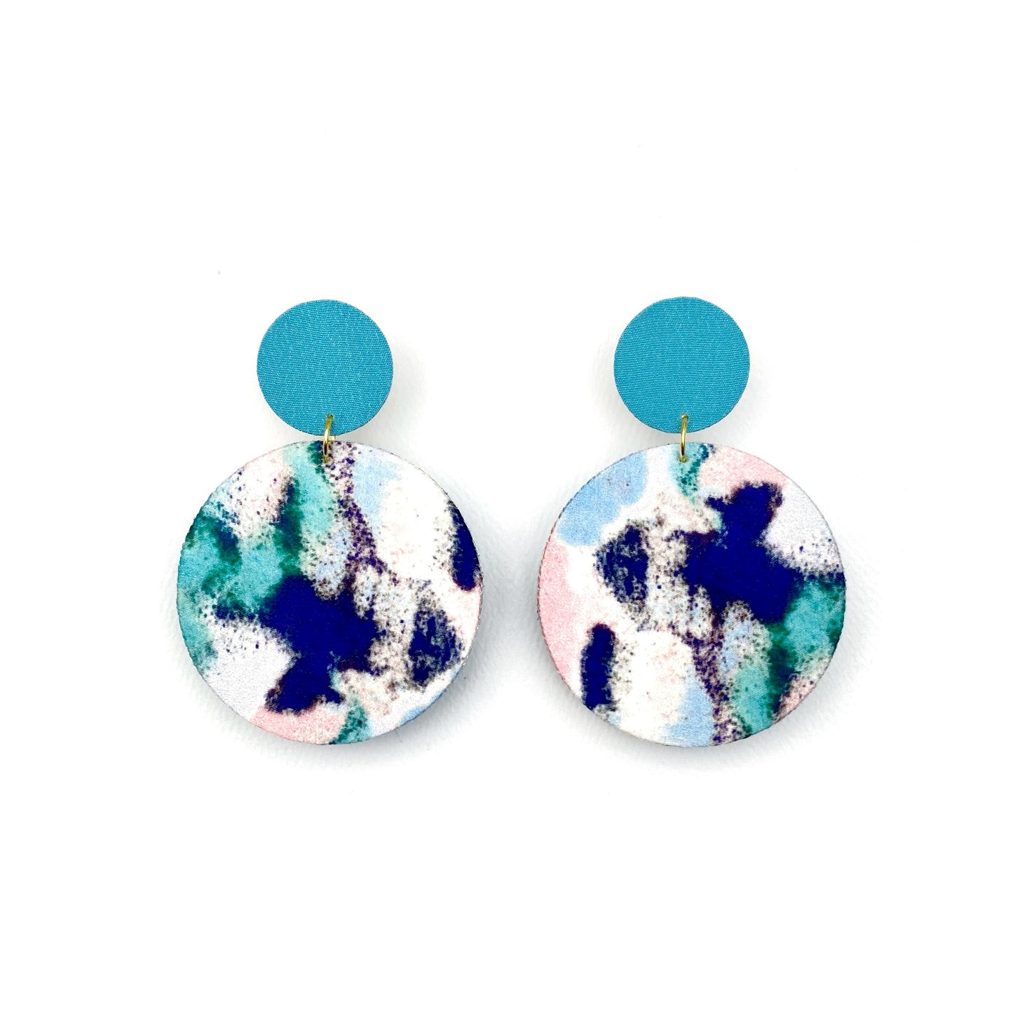 Supermoon Dangle Large Stud Earrings