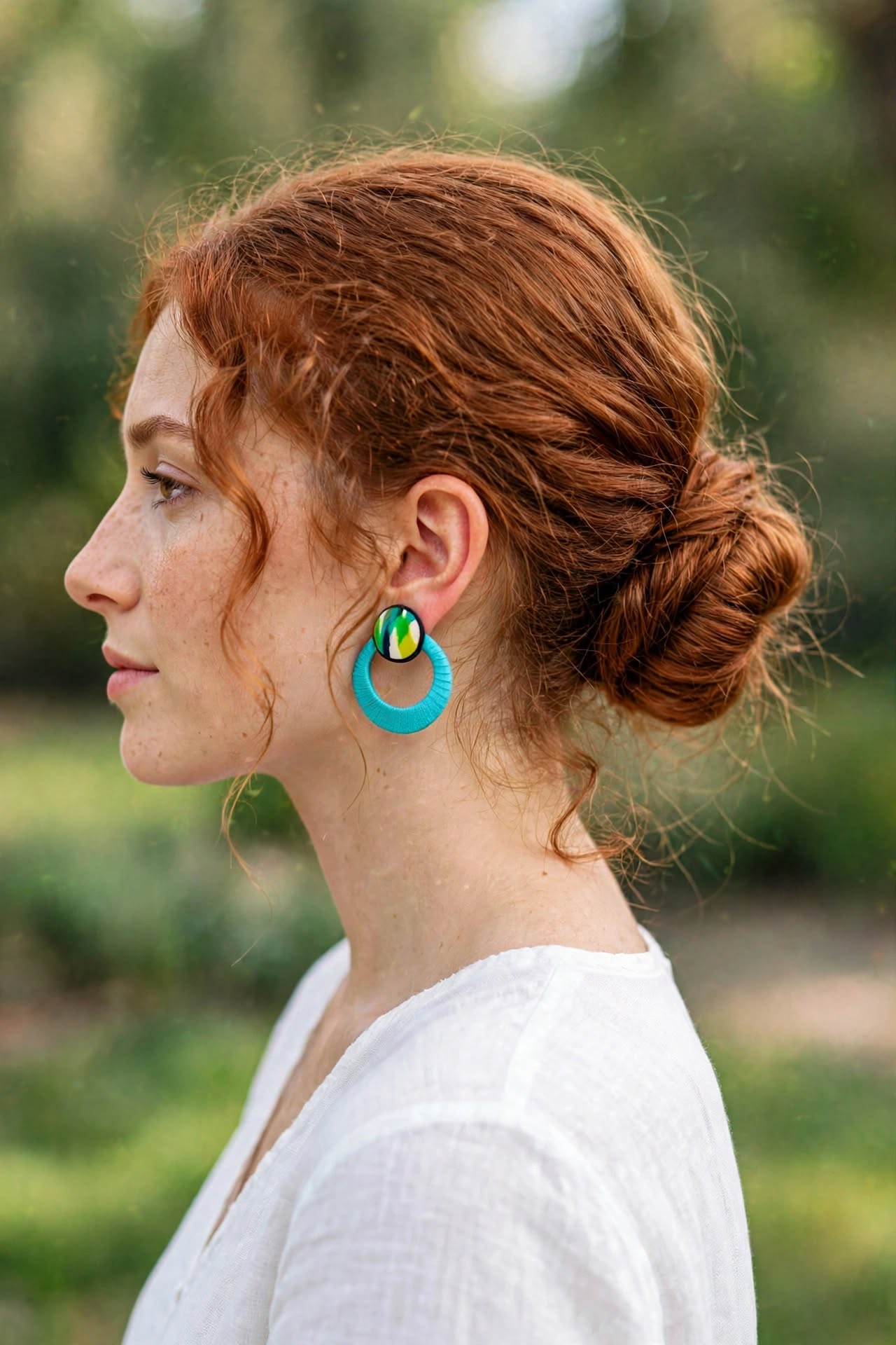 New Moon Stud Earrings