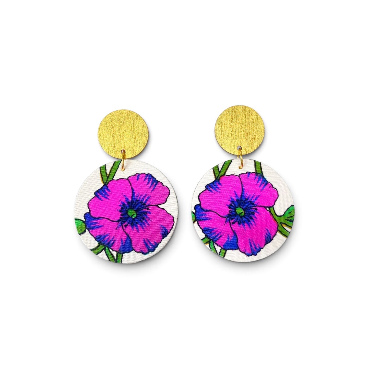 Supermoon Dangle Small Stud Earrings